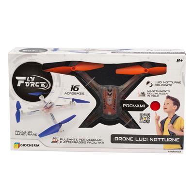 FAST WHEELS - Drone TRASPARENTE Luci Colorate TRY ME