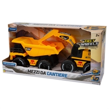 FAST WHEELS - Mezzi da Cantiere Camion con Ruspa Luci e Suoni