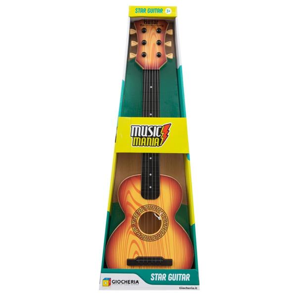 MUSIC MANIA - Star Guitar Chitarra in Simil-Legno cm.65