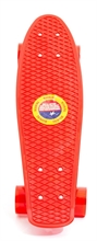 PLAY OUT - Skateboard cm.55 Grip PVC 2 Colori ROSSO e BLU