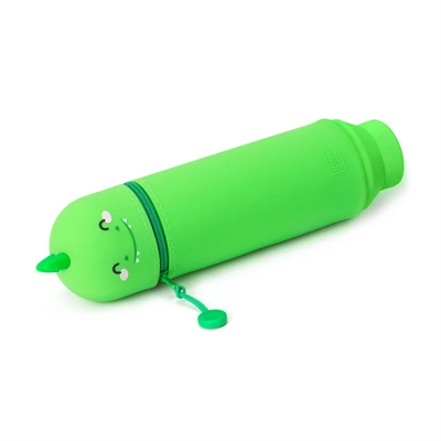 2 IN 1 SILICONE PENCIL CASE KAWAII DINO-