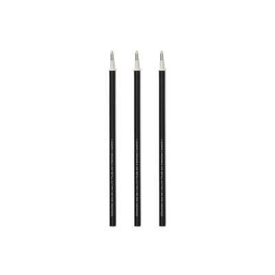 3 Pcs Erasable Pen Refills - Black