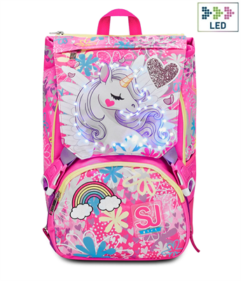 Zaino Sdoppiabile Big Sj Gang Unicorn Led Girl..