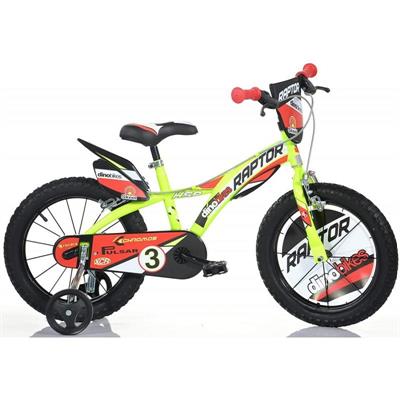 Bicicletta Dino Raptor Giallo Misura 16..