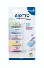 Blister 5 Giotto Minigomma Pastel