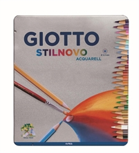 Pastelli Giotto Stilnovo Acquarell 24Pz Scatola Metallo