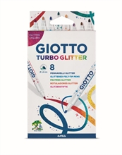 Giotto Turbo Glitter Maxi 8Pz