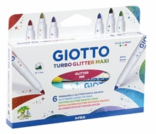 Giotto Turbo Glitter Maxi 6Pz