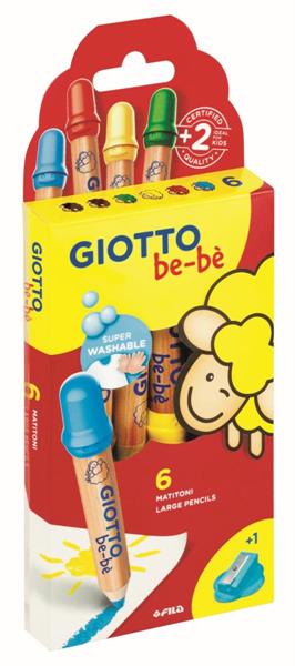 Astuccio 6 Matitoni Giotto Bebe