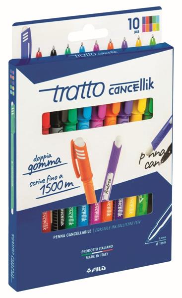 Astuccio 10 Tratto Cancellik Col Assortiti