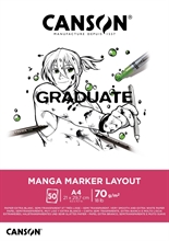 Blocco Canson Graduate Manga Marker 50F A4 70G