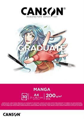 Blocco Canson Graduate Manga 30F A4 200G