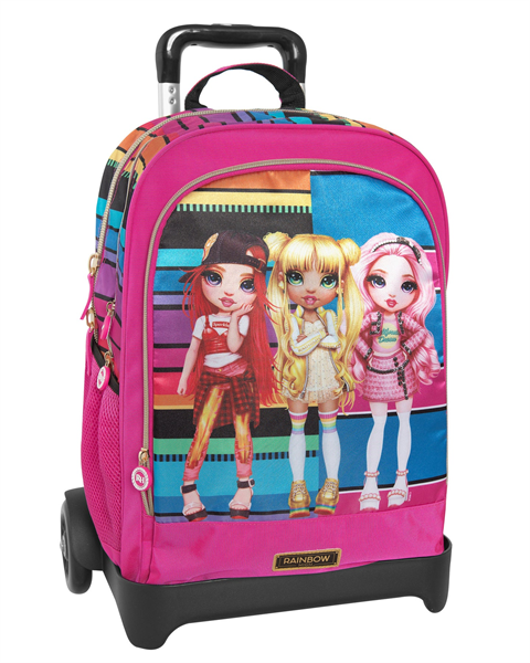 ZAINO ORGANIZZATO TROLLEY STACCABILE RAINBOW HIGH..