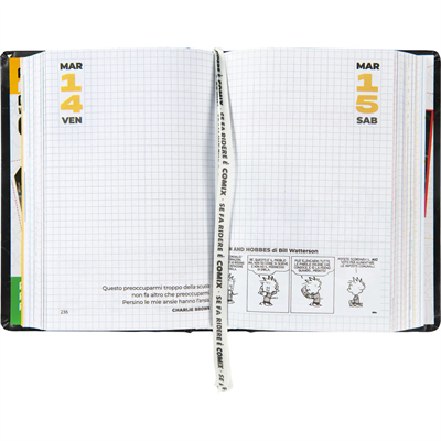 Agenda Comix 16M Mini Black&Silver..