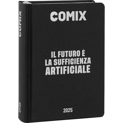 Agenda Comix 16M Mignon Plus Black&Silver..