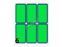 Etichette Adesive Markin Fluo 70X37 Verde