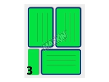Etichette Adesive Markin Fluo 83X53 Verde