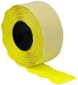 Rotolo Etichette 26X12 Giallo Fluo Conf. 10 Rotoli