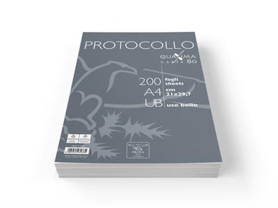 Fogli Protocollo 80 Gr. Confezione 200 Fogli Uso Bollo (Rigo Sen