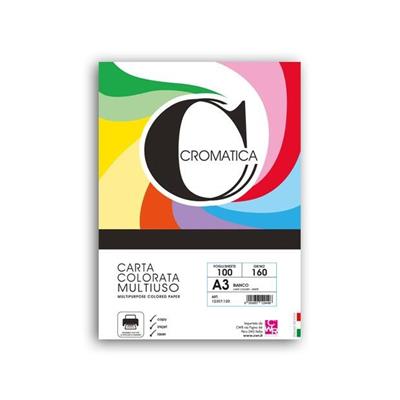 CROMATICA 160 CARTA COLORI TENUI GR. 160 A3 - FG.100 - BIANCO